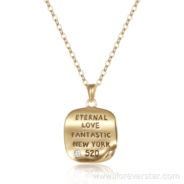 18K Gold Plated 925 Silver Valentine Day Necklace